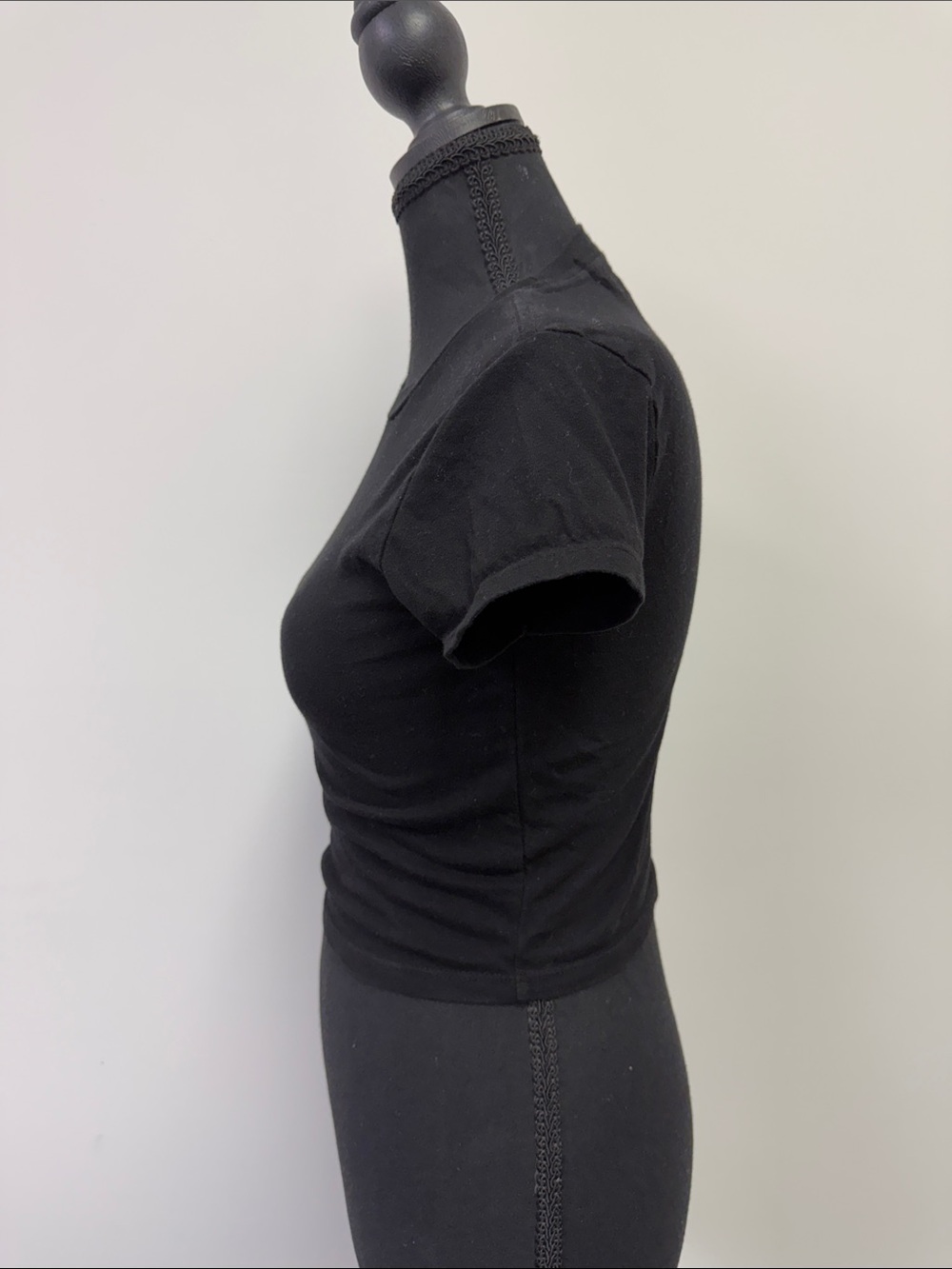 TALENTLESS Black Fitted Crewneck Short Sleeve Tee - Picture 2 of 6